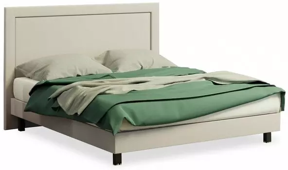Кровать двуспальная London Boxspring Standart Proson 160-200 Кровать London Boxspring Standart Тетра Молочный