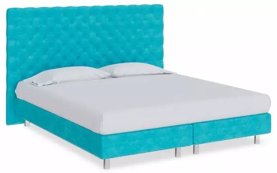 Кровать двуспальная Paris Boxspring Elite Proson 160-200 Кровать Paris Boxspring Elite Лофти Лазурь