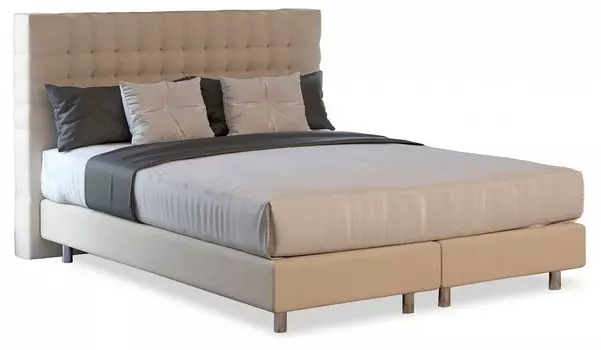 Кровать двуспальная Tallinn Boxspring Elite Proson 160-200 Кровать Tallinn Boxspring Elite Ultra Песочный