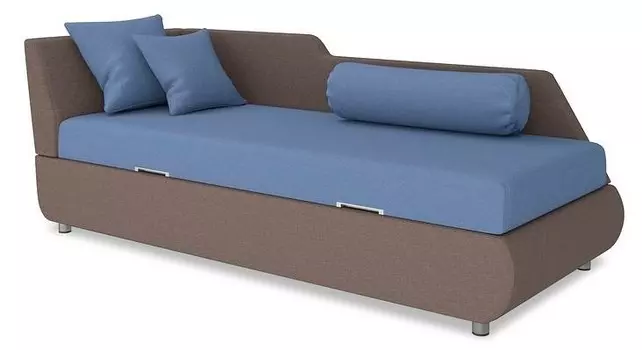 Кровать Easy Rest Hard Орматек 72-192 Диван Easy Rest Hard (левый) исп.1-Shaggy Vision/Shaggy Ocean