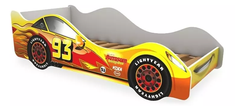 Кровать-машина Тачка желтая Бельмарко 17893, 513