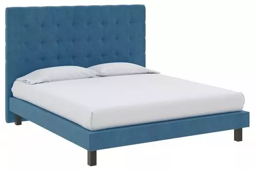 Кровать полутораспальная Madrid Boxspring Standart Proson 140-200 Кровать Madrid Boxspring Standart Лофти Лазурь