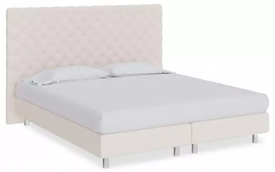 Кровать полутораспальная Paris Boxspring Lift Proson 140-200 Кровать Paris Boxspring Lift Savana Milk (молочный)