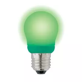 Лампа энергосберегающая E27 9W Green (зеленый) Uniel ESL-G45-9/GREEN/E27 картон (03039)