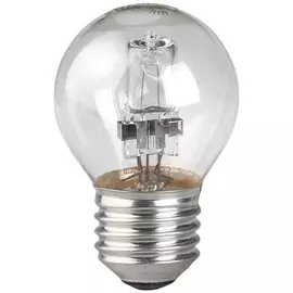 Лампа галогенная E27 28Вт, 3000К (теплый) Эра C0038552 (HAL-P45-28W-230V-E27-CL)