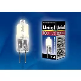 Лампа галогенная Uniel G4 10W JC-12/10/G4 CL (480)