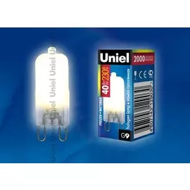 Лампа галогенная Uniel G9 40W JCD-FR-40/G9 картон (576)