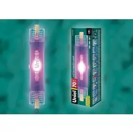 Лампа металогалогенная Uniel R7s 70W MH-DE-70/PURPLE/R7s картон (4849)