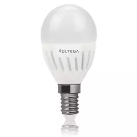 Лампа светодиодная 5722 Шар Е14 4000К 6.5W VG1-G2E14cold6W-C Voltega