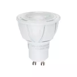 Лампа светодиодная диммируемая Форма JCDR GU10 6W 3000K (Теплый белый свет) матовая Uniel Яркая LED-JCDR 6W/WW/GU10/FR/DIM PLP01WH картон (UL-00003990)