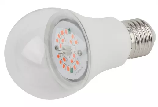 Лампа светодиодная для растений ЭРА E27 10W 1310K прозрачная FITO-10W-RB-E27-K Б0039069