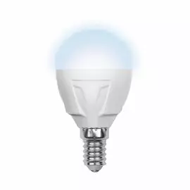Лампа светодиодная E14 6W 4500K(белый свет) матовая Volpe Simple LED-G45-6W/NW/E14/FR/S картон (09455)