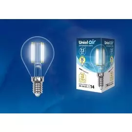 Лампа светодиодная E14 7,5W 4000K прозрачная LED-G45-7,5W/NW/E14/CL GLA01TR картон (UL-00003254)