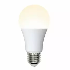 Лампа светодиодная E27 10W 3000K (Теплый белый свет) Uniel Multibright LED-A60-10W/WW/E27/FR/MB PLM11WH картон (UL-00002371)