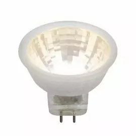 Лампа светодиодная GU4 3W 3000K (теплый белый) Uniel LED-MR11-3W/WW/GU4/220V GLZ21TR (UL-00001702)