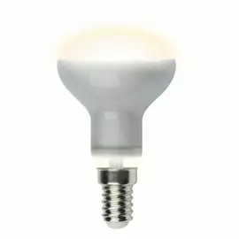 Лампа светодиодная рефлекторная E14 6W 3000K (теплый белый) Uniel Sky LED-R50-6W/WW/E14/FR PLS02WH картон (UL-00001491)