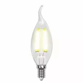 Лампа светодиодная свеча на ветру E14 6W 4000K (Белый свет) Uniel Air LED-CW35-6W/NW/E14/CL GLA01TR картон (UL-00002229)