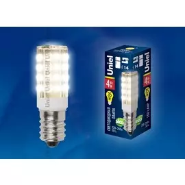 Лампа светодиодная Uniel E14 4W 3000K LED-Y16-4W/WW/E14/CL PLZ04WH (UL-00000179)