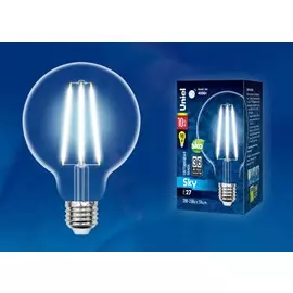 Лампа светодиодная Uniel Sky E27 10W 4000K LED-G95-10W/4000K/E27/CL PLS02WH картон (UL-00004863)