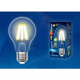 Лампа светодиодная Uniel Sky E27 15W 3000K прозрачная LED-A70-15W/3000K/E27/CL PLS02WH картон (UL-00004868)