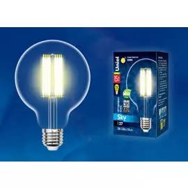 Лампа светодиодная Uniel Sky E27 15W 3000K прозрачная LED-G95-15W/3000K/E27/CL PLS02WH картон (UL-00004864)