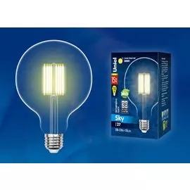 Лампа светодиодная Uniel Sky E27 15W 3000K прозрачная LED-G125-15W/3000K/E27/CL PLS02WH картон (UL-00004860)