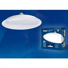 Лампа светодиодная Uniel UFO E27 20W 6500K матовая LED-U165-20W/6500K/E27/FR PLU01WH (UL-00004572)