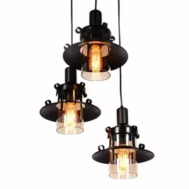 LDP 11328 B-3 BK Подвесной светильник Lumina Deco Capri W3