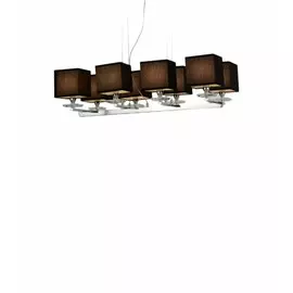 LDP 1248-8 BK Подвесная люстра Lumina Deco Fianelo