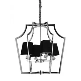 LDP 1249-4 CHR+BK Подвесная люстра Lumina Deco Montero