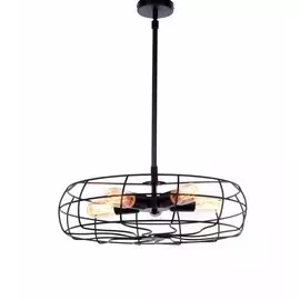 LDP 8008 BK Подвесная люстра на штанге Lumina Deco Nino D45