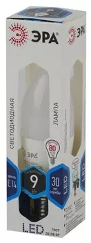 Лампа светодиодная ЭРА E14 9W 4000K матовая LED BXS-9W-840-E14 Б0027974