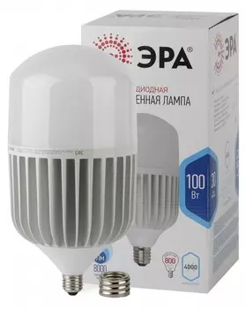 Лампа светодиодная ЭРА E27/E40 100W 4000K матовая LED POWER T160-100W-4000-E27/E40 Б0032089