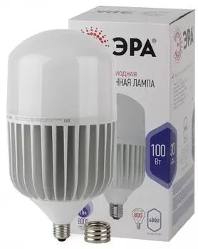 Лампа светодиодная ЭРА E40 100W 6500K матовая LED POWER T160-100W-6500-E27/E40 Б0032090