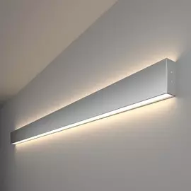 Линейный светодиодный накладной двусторонний светильник 128см 50W 4200K матовое серебро (101-100-40-128) Elektrostandard