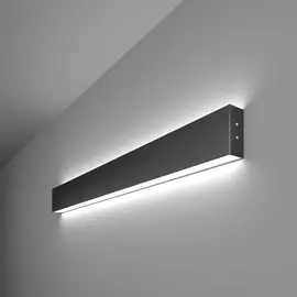 Линейный светодиодный накладной двусторонний светильник 78см 30W 6500K черная шагрень (101-100-40-78) черная шагрень Линейный светодиодный накладной двусторонний светильник Elektrostandard 78см 30Вт 6