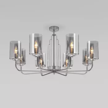 Люстра на штанге 60138/8 сатин-никель Eurosvet (a060904)