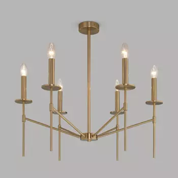 Люстра на штанге 60142/6 латунь Eurosvet (a061930)