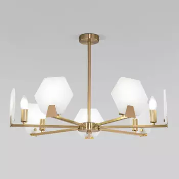 Люстра на штанге 60158/7 латунь Eurosvet (a065050)