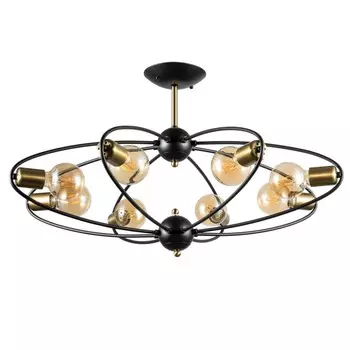 Люстра на штанге Arte lamp Glasgow A1963PL-8BK