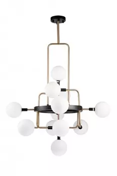 Люстра на штанге Escada Link 1146/12P Brass/Black