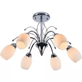 Люстра на штанге Escada 1161/6P E27*60W Chrome/White BELL