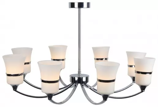 Люстра на штанге Escada 477/8P E14*40W D700 Chrome