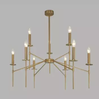 Люстра на штанге Eurosvet 60142/9 латунь (a061931)