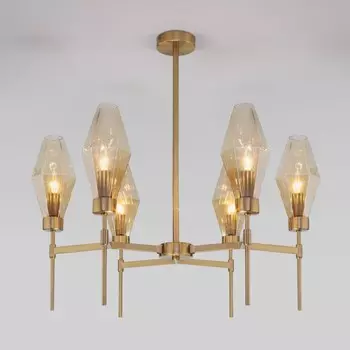 Люстра на штанге Eurosvet 60143/6 латунь (a061936)