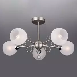 Люстра на штанге Eurosvet Tondo 70095/5 сатин-никель