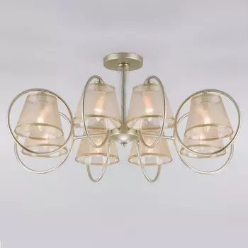 Люстра на штанге Eurosvet Volante a044704 60093/8 перламутровое золото