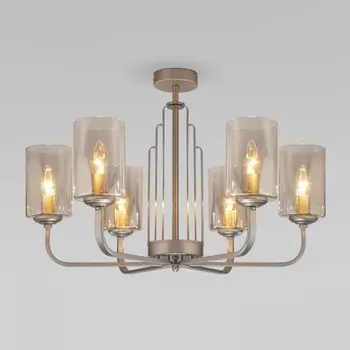 Люстра на штанге Evrosvet 60138/6 перламутровое золото (a060906)