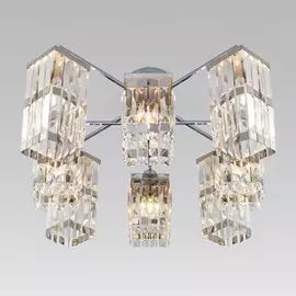 Люстра на штанге Евросвет Barra 10100/8 хром/прозрачный хрусталь Strotskis a044940