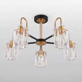 Люстра на штанге Eurosvet Tenia 70090/5 черный a045144